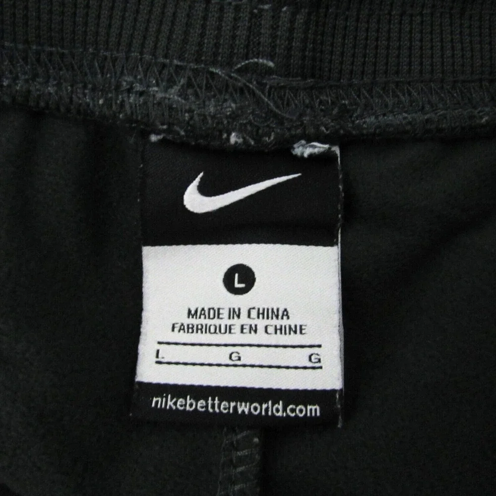 Nike Trackpants Womens SizeLarge Gray Mid Rise Pockets‎ Ankle Zip Drwastring